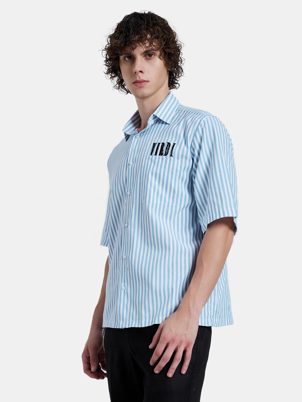 BEADS PAISLEY STRIPE SHIRT