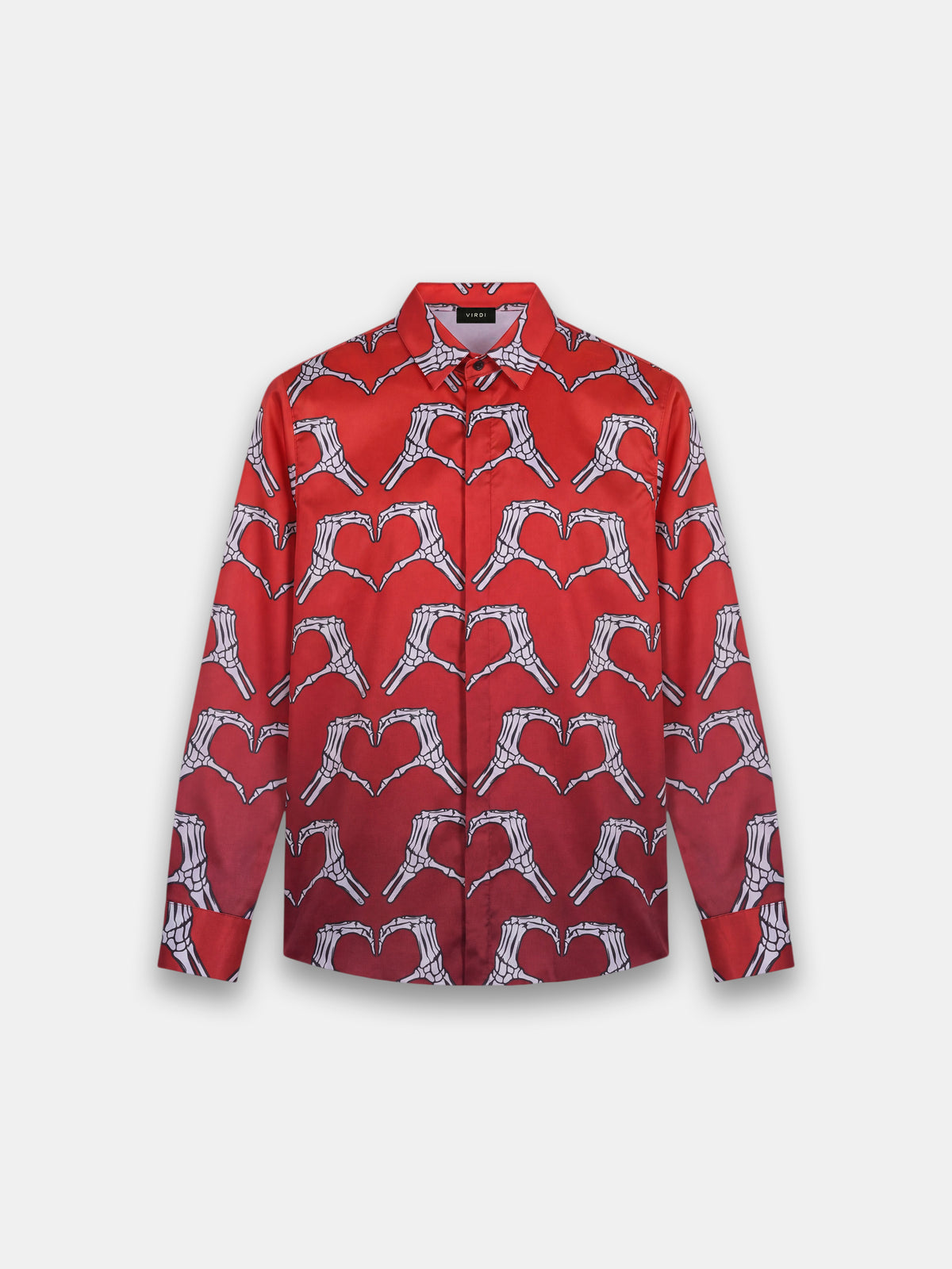 ALLOVER SKEL HEARTS SHIRT