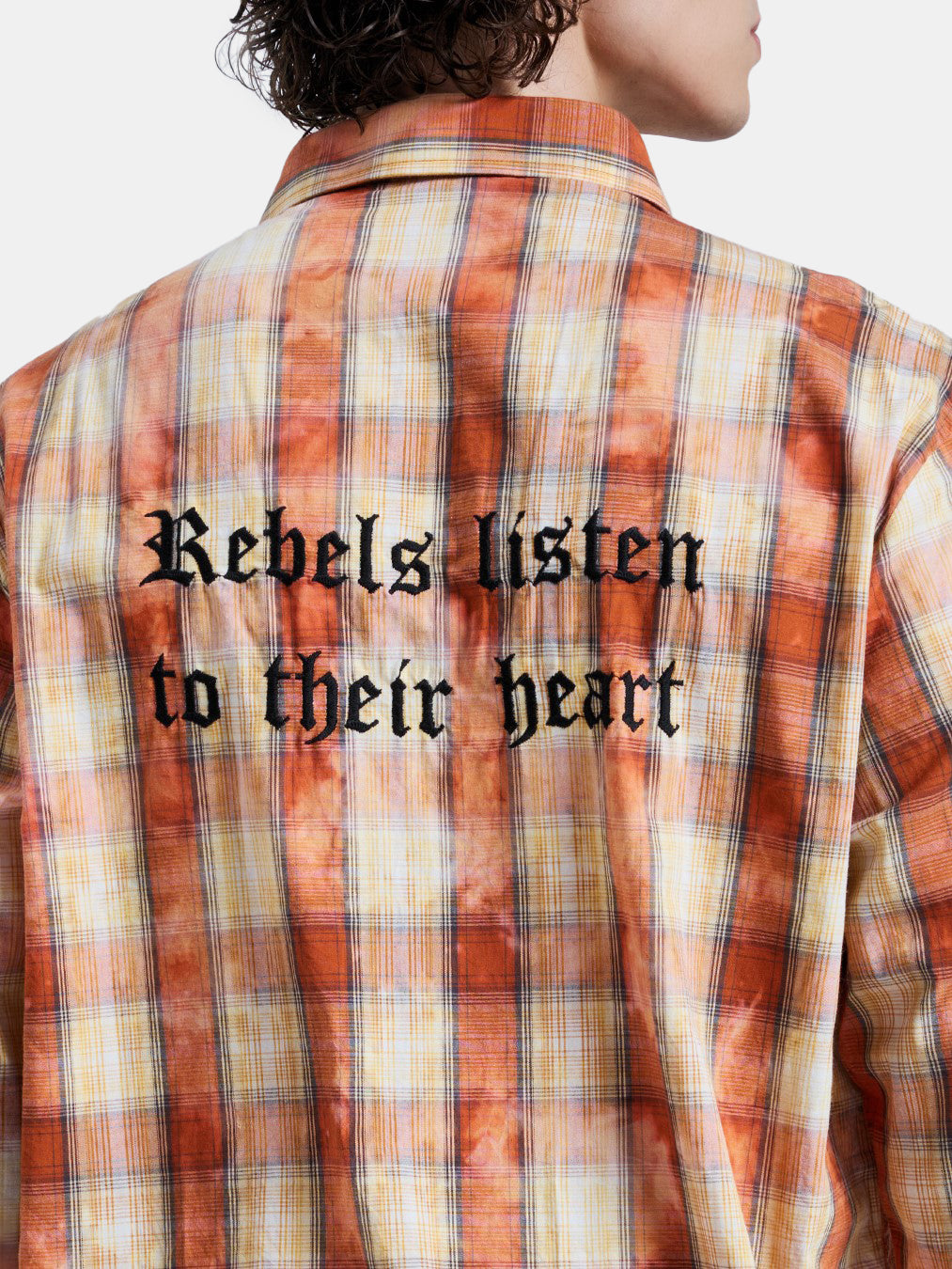 REBEL SLOGAN BLEACHED SHIRT